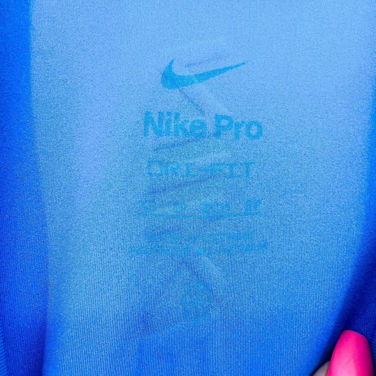 NIKE PRO Women's Dri-FIT Short-Sleeve Cropped Top XS Royal Blue Tee NWT