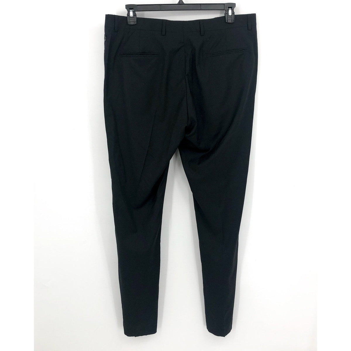 NORDSTROM Men's Tech-Smart Dress Pants Size 38R Black Trim Fit Trouser NWOT