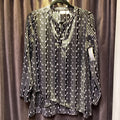 Chicos Mandarin Collar Print TOPS 0
