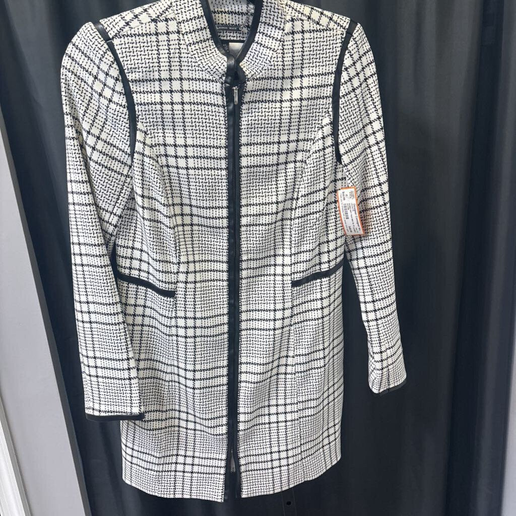 WHBM NWT Plaid Midi Zip Up JACKETS XS