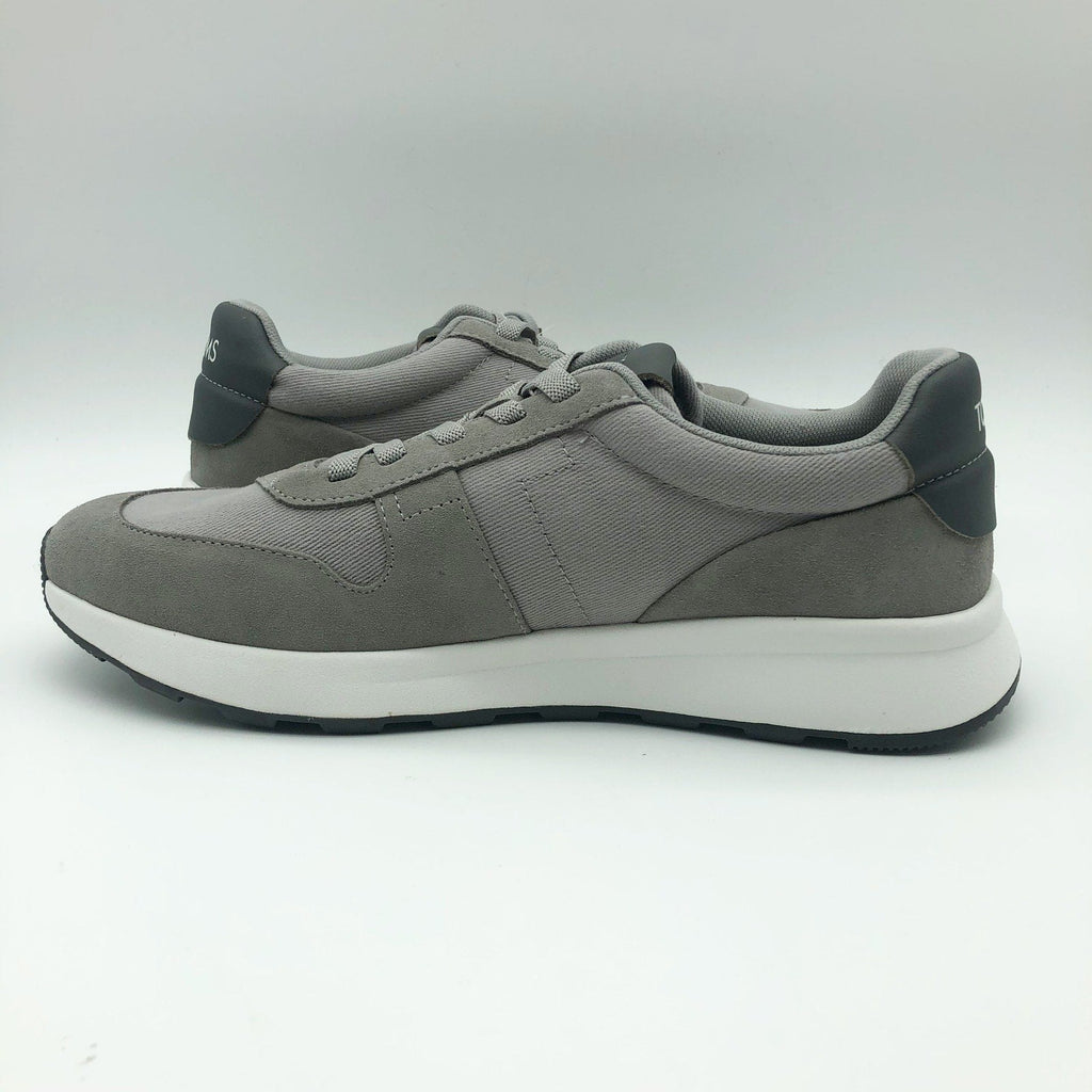 Toms Mens TRVL LITE Retro Runner Sneakers Size 9 Drizzle Grey Suede Twill NIB