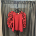 Dolan Eyelet Sleeves TOPS L