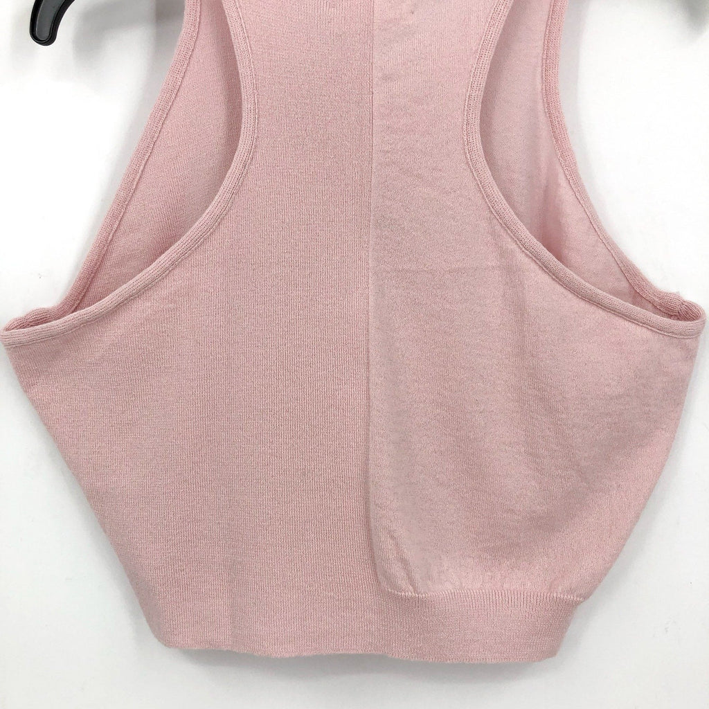 ACTIVE CASHMERE Women's Cashmere Tank Top XL Pale Pink Racerback NWT