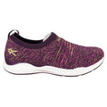 Kuru Womens Stride Casual Sneakers Size 7.5 Plum Purple Knit Slip On NWOB