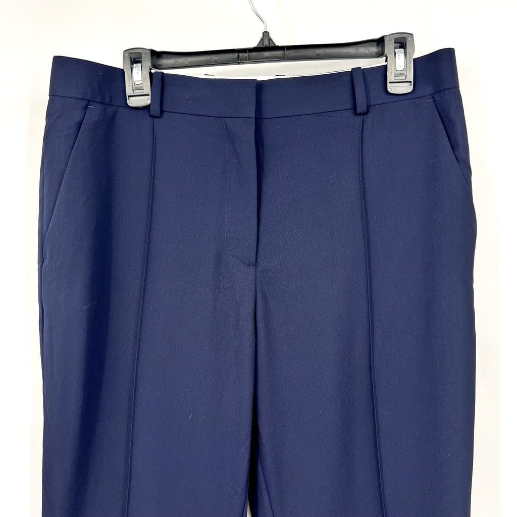 EVERLANE Women's The Italian GoWeave Crop Trouser Pants Size 10 Navy Blue NWT