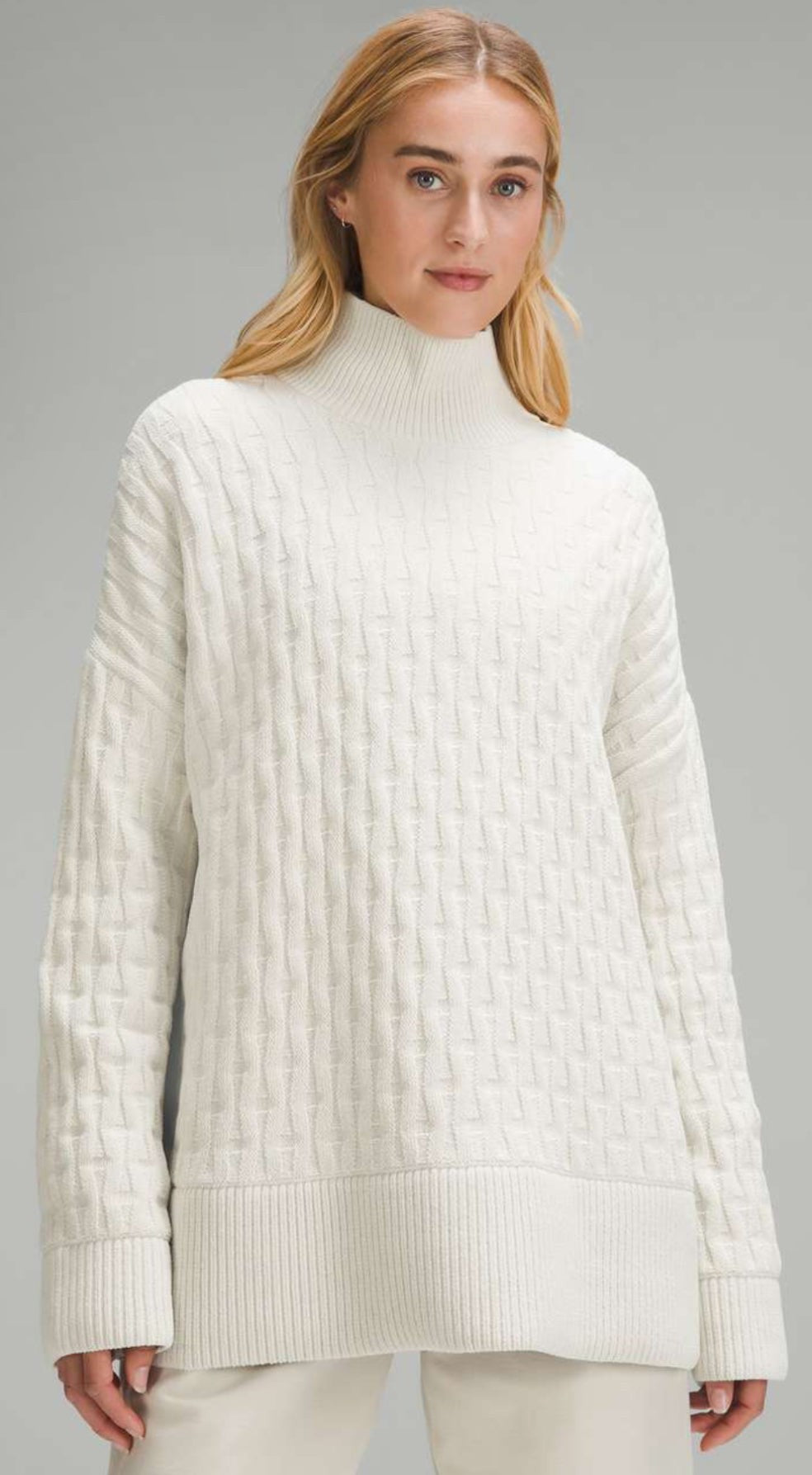 Lululemon Cable Knit Oversized Sweater (L) oo*