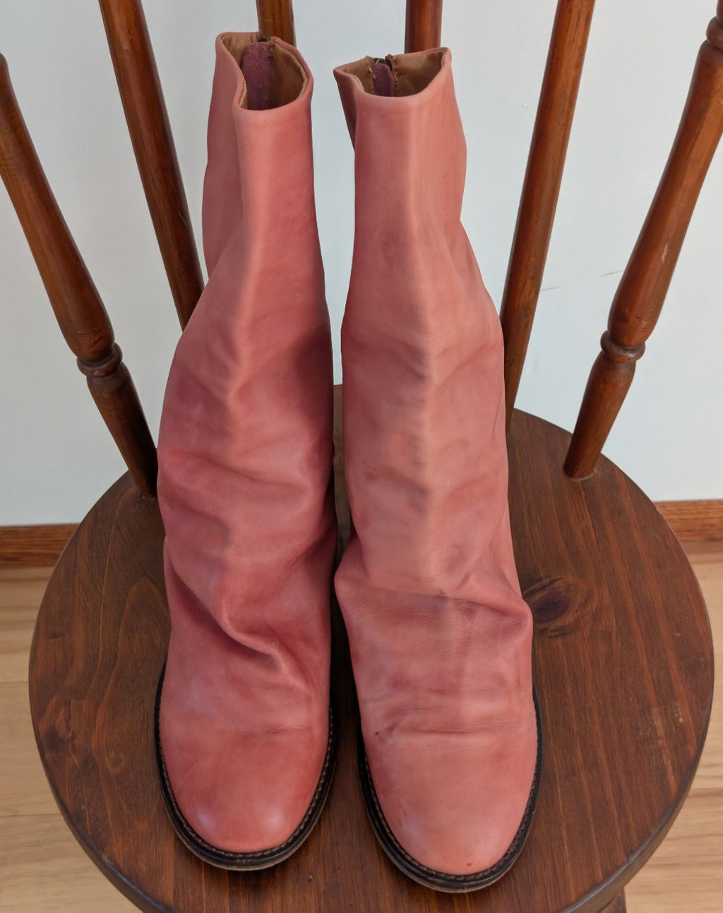 Free People Elle Block Heel Boots Leather - 9