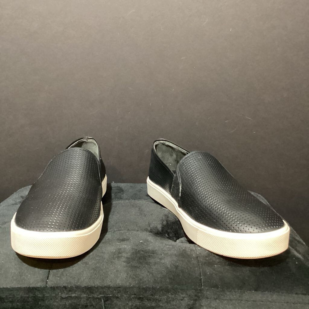 Vince NEW Leather Perforated Slip Ons SHOES 9