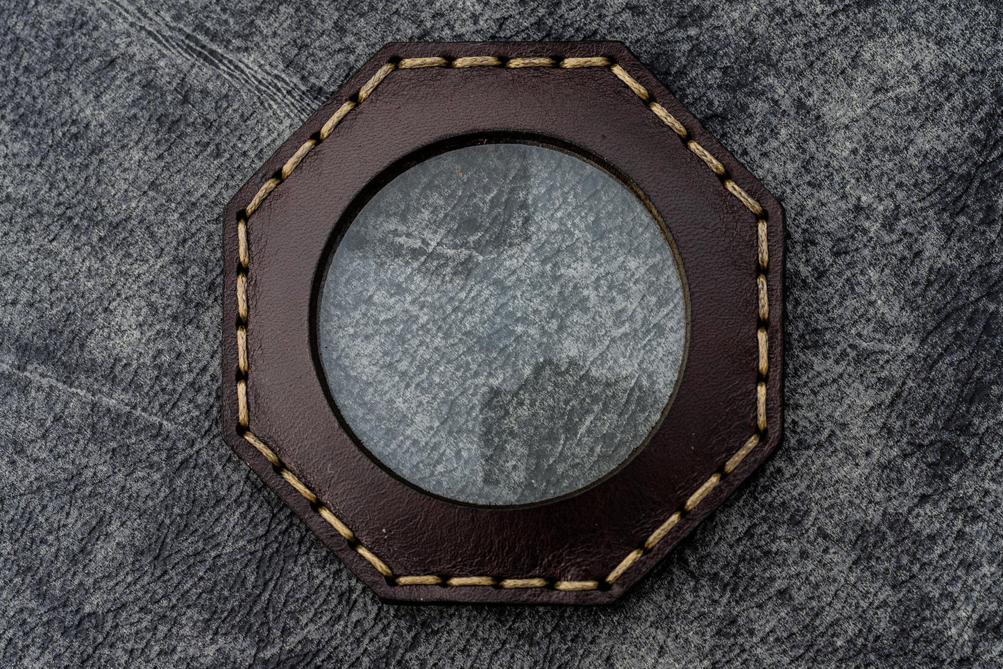 Leather Magnifying Glass Octagon