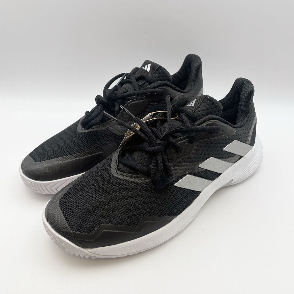 Adidas Women's CourtJam Control Athletic Shoes Size 9.5 Black White Tennis NIB