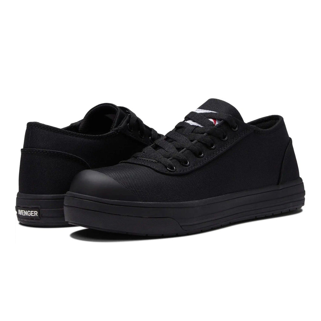 Avenger Mens Blade Low Work Shoes 9 WIDE Black Comp Toe A123 SR EH NIB