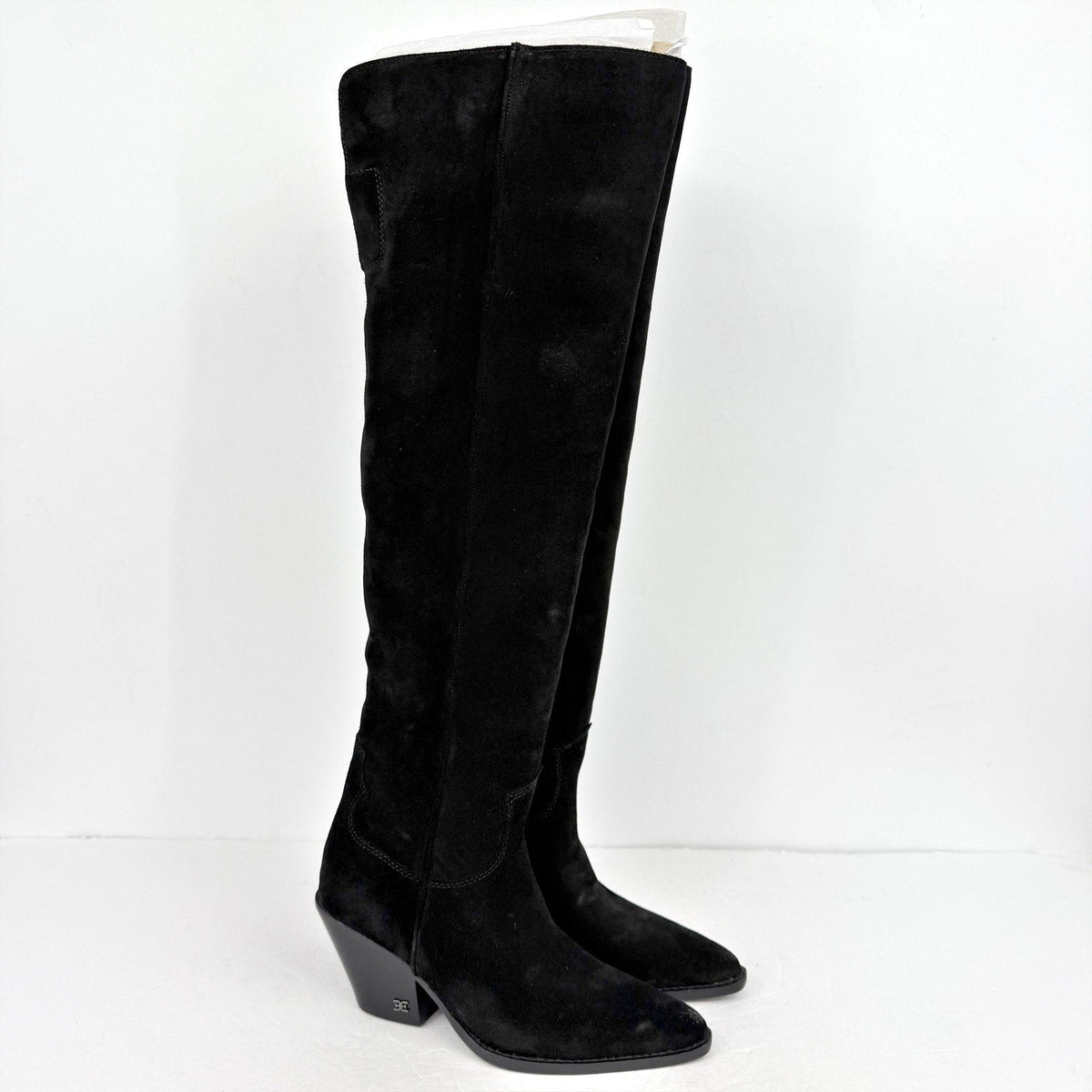 Sam Edelman Women Julee Over The Knee Boot Size 6 M Black Suede Leather NWOB