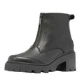 Sorel Womens Joan Now Zip Ankle Bootie Size 9 EU 40 Black Leather Waterproof NIB