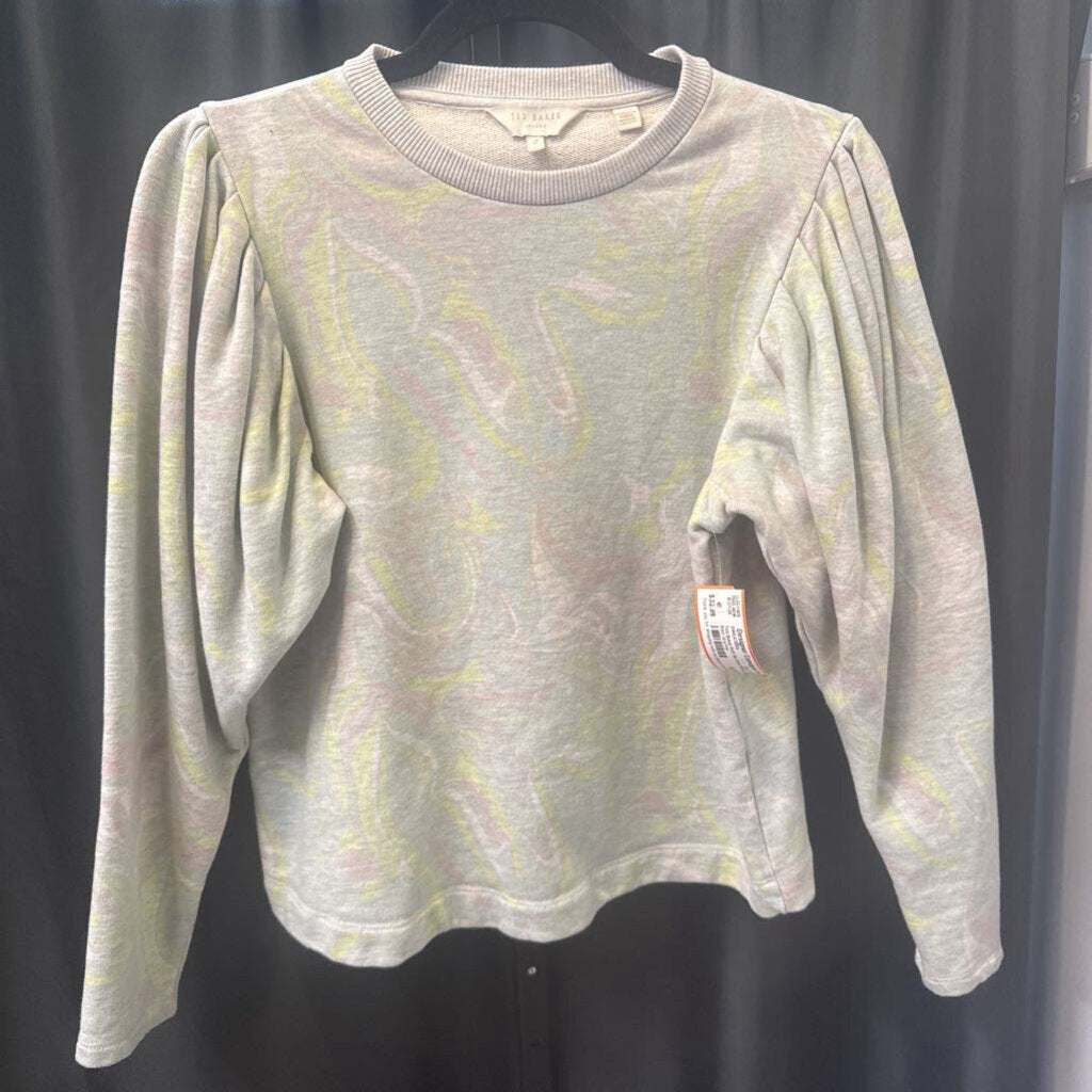 Ted Baker Puff Slv Crew Neck Print SWEATERS 2 (US S)