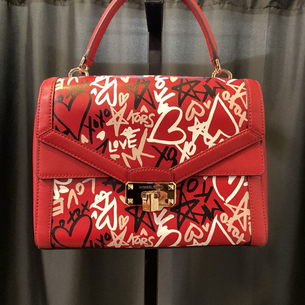 Michael Kors NWT Grafitti Hearts HANDBAGS Satchel