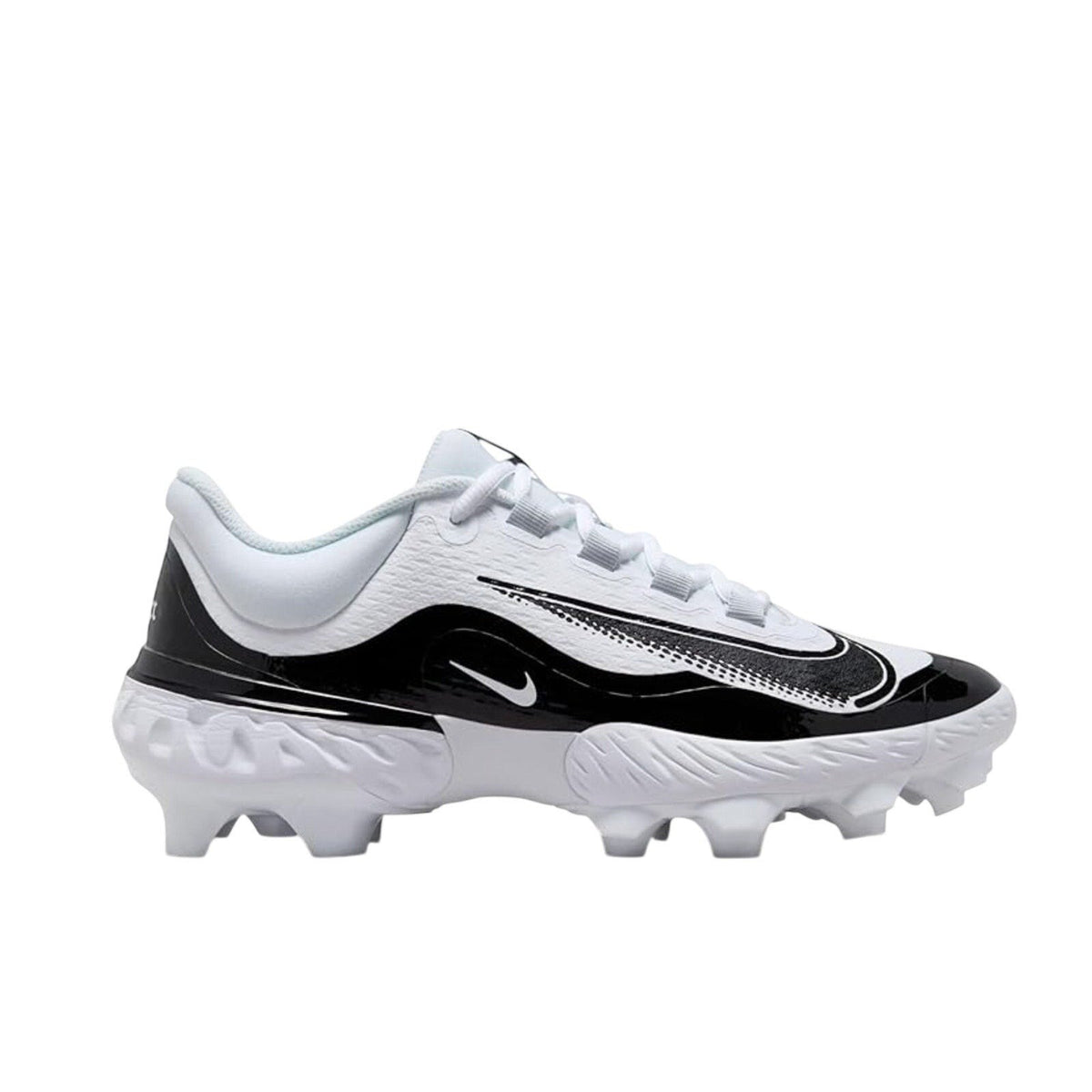 Nike MENS 11.5 Alpha Huarache Elite 4 Low MCS Baseball Cleats White FD6255 NWOB