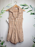 Gentle Fawn Zip Up Romper (XS)