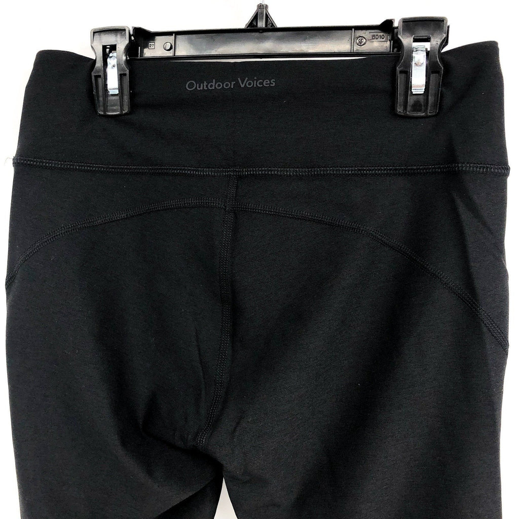 OUTDOOR VOICES Womens Warmup 10" Shorts Small Black Stretch Mid Rise Biker NWT