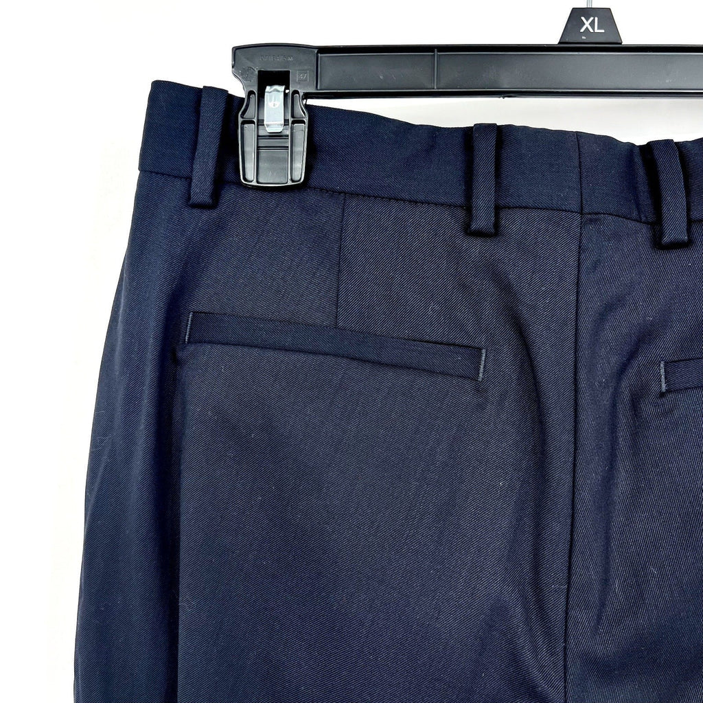 EVERLANE Men's Italian Wool Dress Pants 31x30 Navy Blue Flat Front NWT