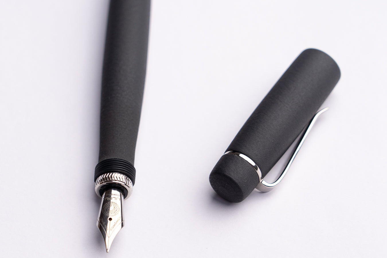 ULPIA 117 Ebonite Fountain Pen - B.C. Black (Textured Ebonite)