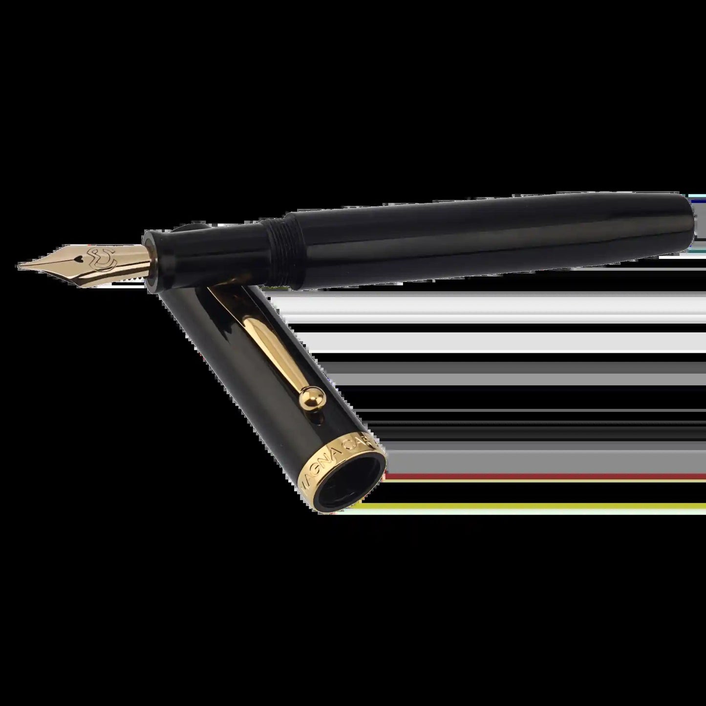 Magna Carta Mag 600 Fountain Pen True Flex Nib - Nikko Ebonite Black