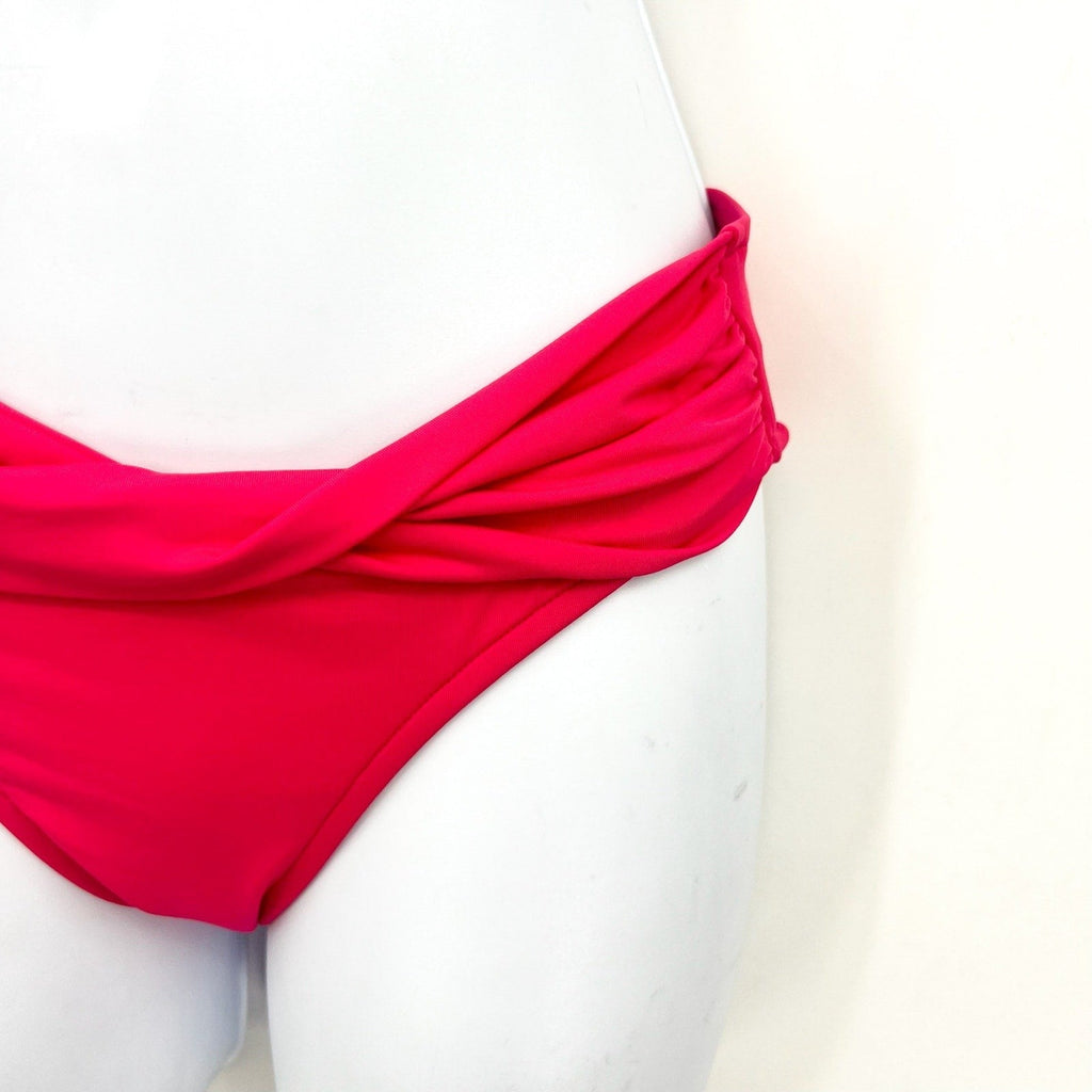 SEAFOLLY Women's Twist Band Hipster Bikini Bottom Size 4 Pink Raspberry NWT