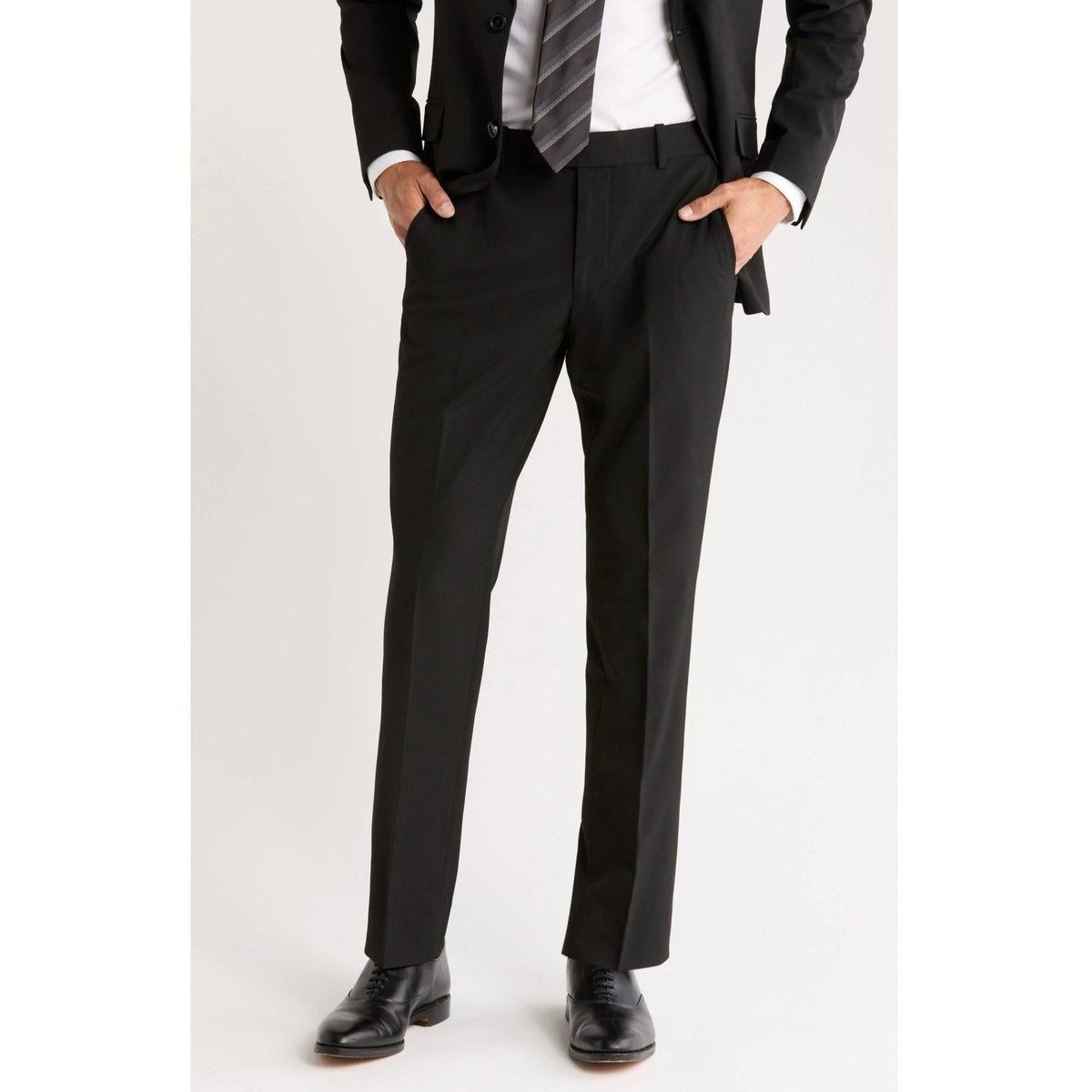 NORDSTROM RACK Men's Trim Fit Dress Pants 32x30 Straight Leg High Rise NWOT