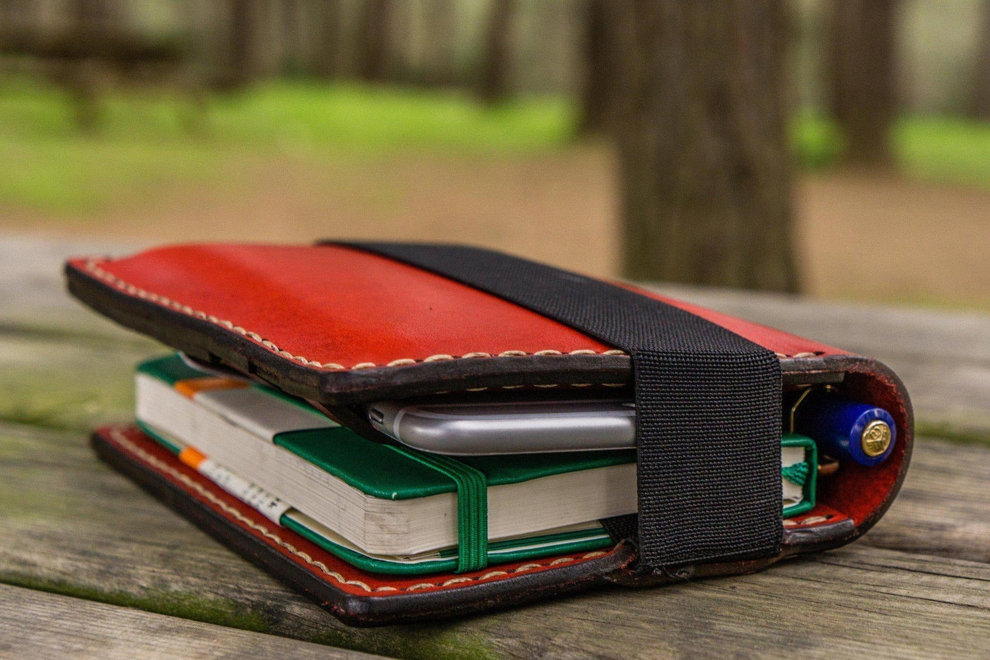 Leather Leuchtturm1917 A6 Notebook Cover - Red