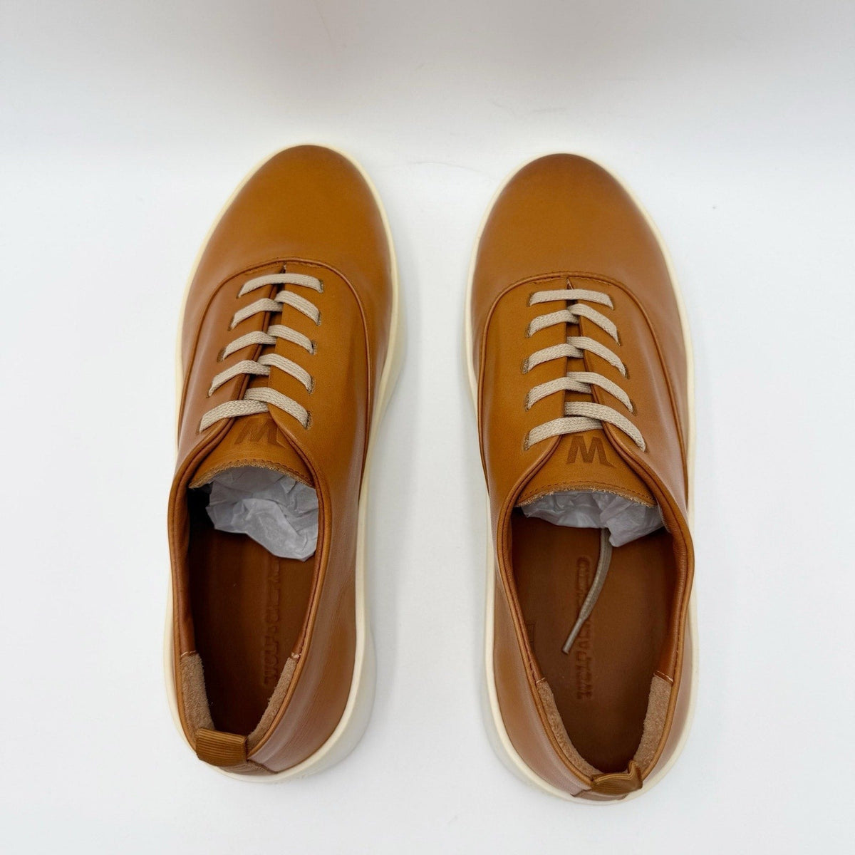 Wolf & Shepherd Cruise Lace Up Sneakers Mens 7.5 Womens 9 Tan Nubuck NIB