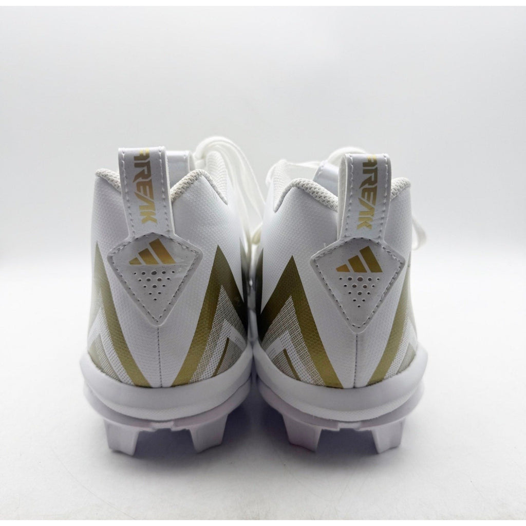 Adidas Mens Freak Spark MD 23 Football Cleats Size 11.5 White Gold Athletic NWOB
