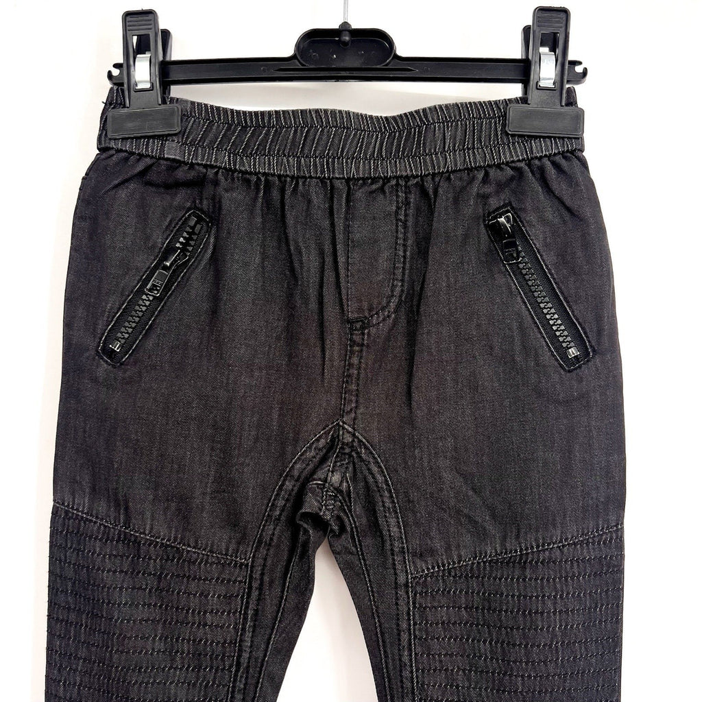 BARDOT JUNIOR Baby Chambray Slouchy Jogger Pants 12-18 Months Dark Grey NWT