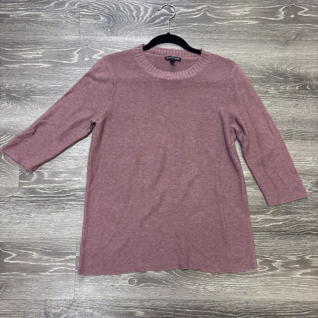 Eileen Fisher Crew Neck Ribbed SWEATERS Medium