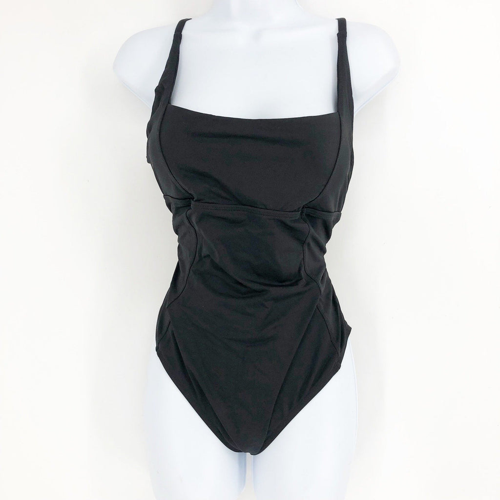 ANDIE SWIM Women's Havana One Piece Swimsuit XL US 16 Black Square Neck NWT