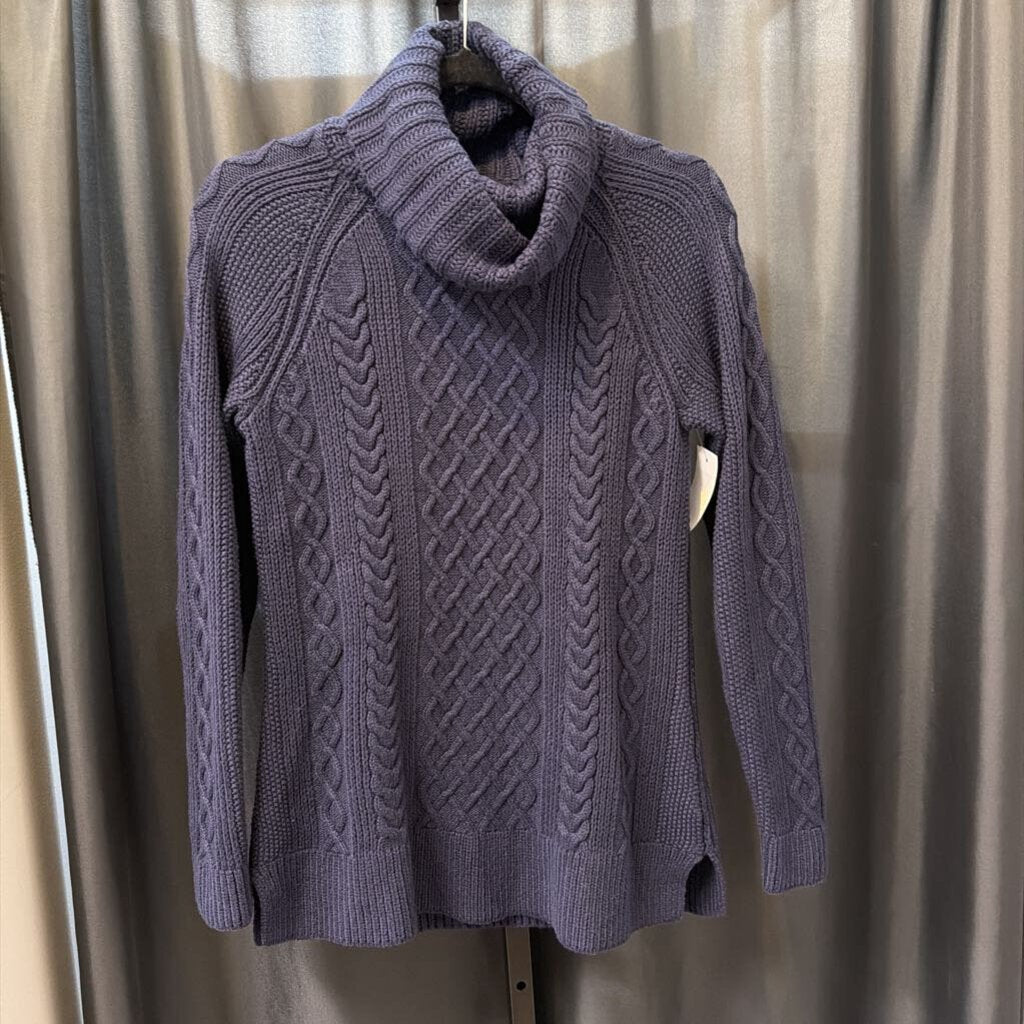 Talbots LS Cable Knit T Neck SWEATERS S