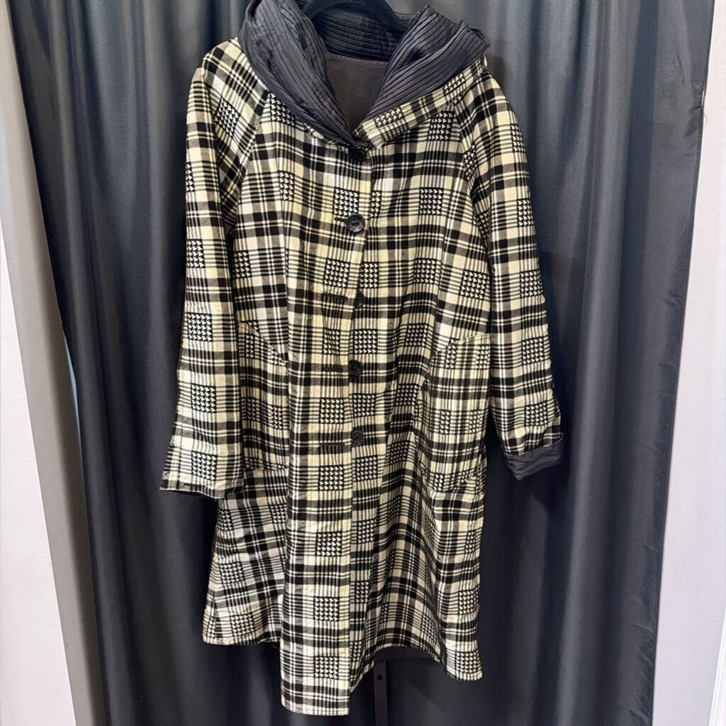 No Label Reversible Plaid Long OUTERWEAR L