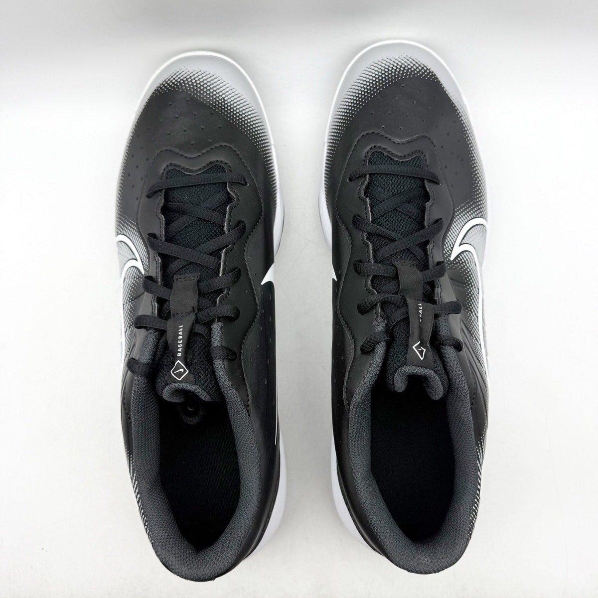 Nike Mens Alpha Huarache Varsity 4 Low Baseball Cleats Size 14 Black Grey NWOB