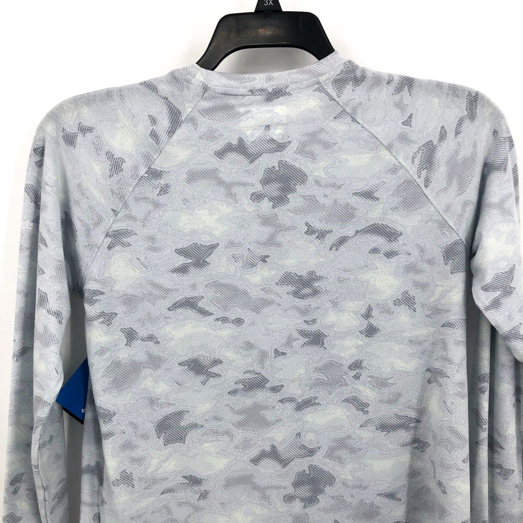 Columbia Womens PFG Uncharted Knit Long Sleeve Tee Small Grey UPF NWT