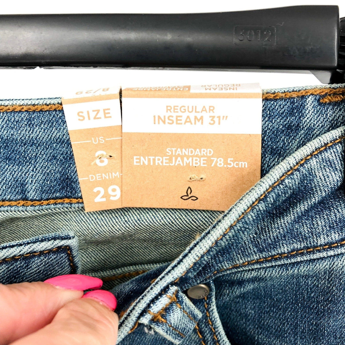 PRANA Women's Sienna Skinny Jeans 29x31 US 8 True Blue Stretch Denim NWT