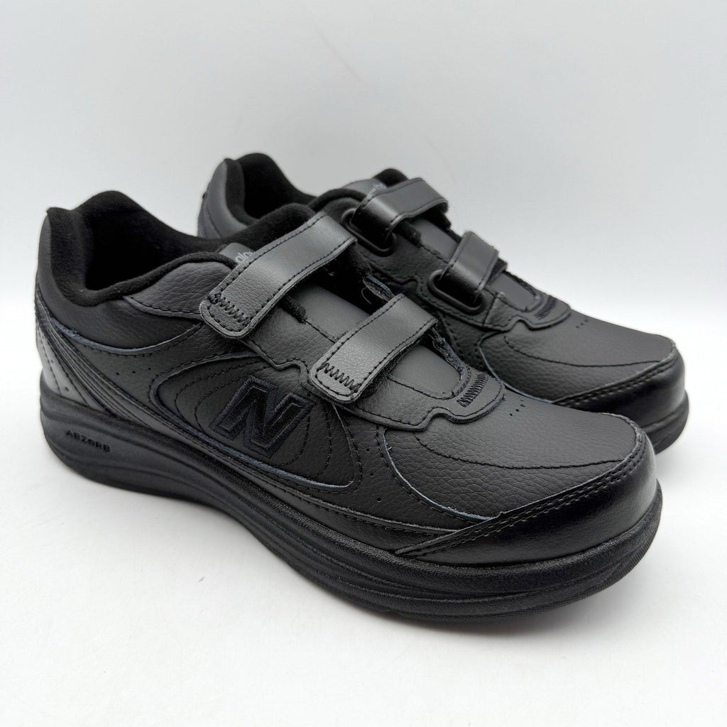 New Balance Womens 577 Walking Sneakers Size 7 EU 37.5 Black Hook-and-Loop NIB