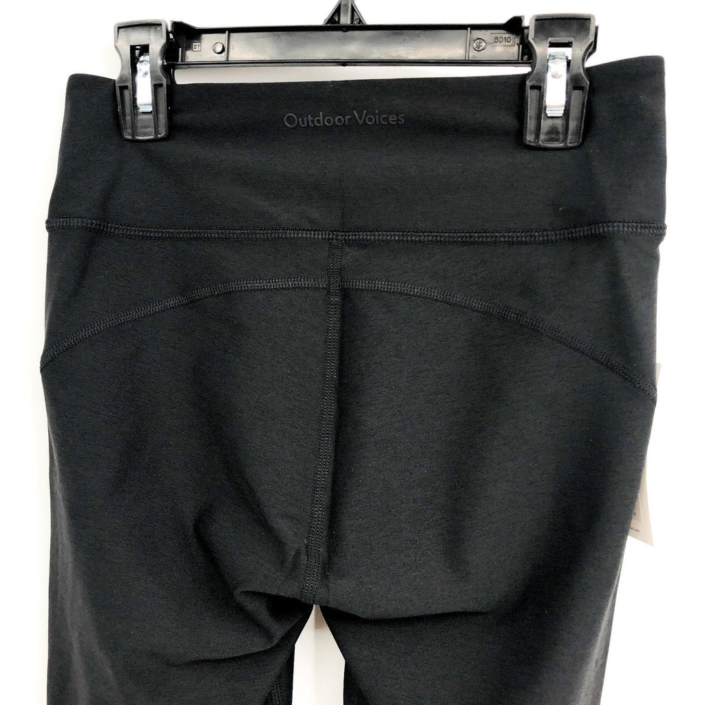 OUTDOOR VOICES Women's Warmup 10" Shorts XS Black Stretch Mid Rise Biker NWT