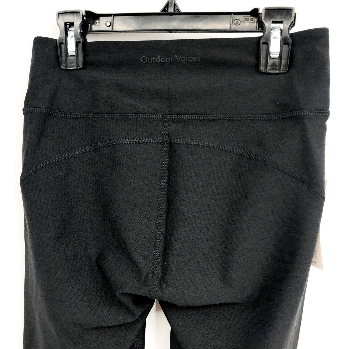 OUTDOOR VOICES Women's Warmup 10" Shorts XS Black Stretch Mid Rise Biker NWT