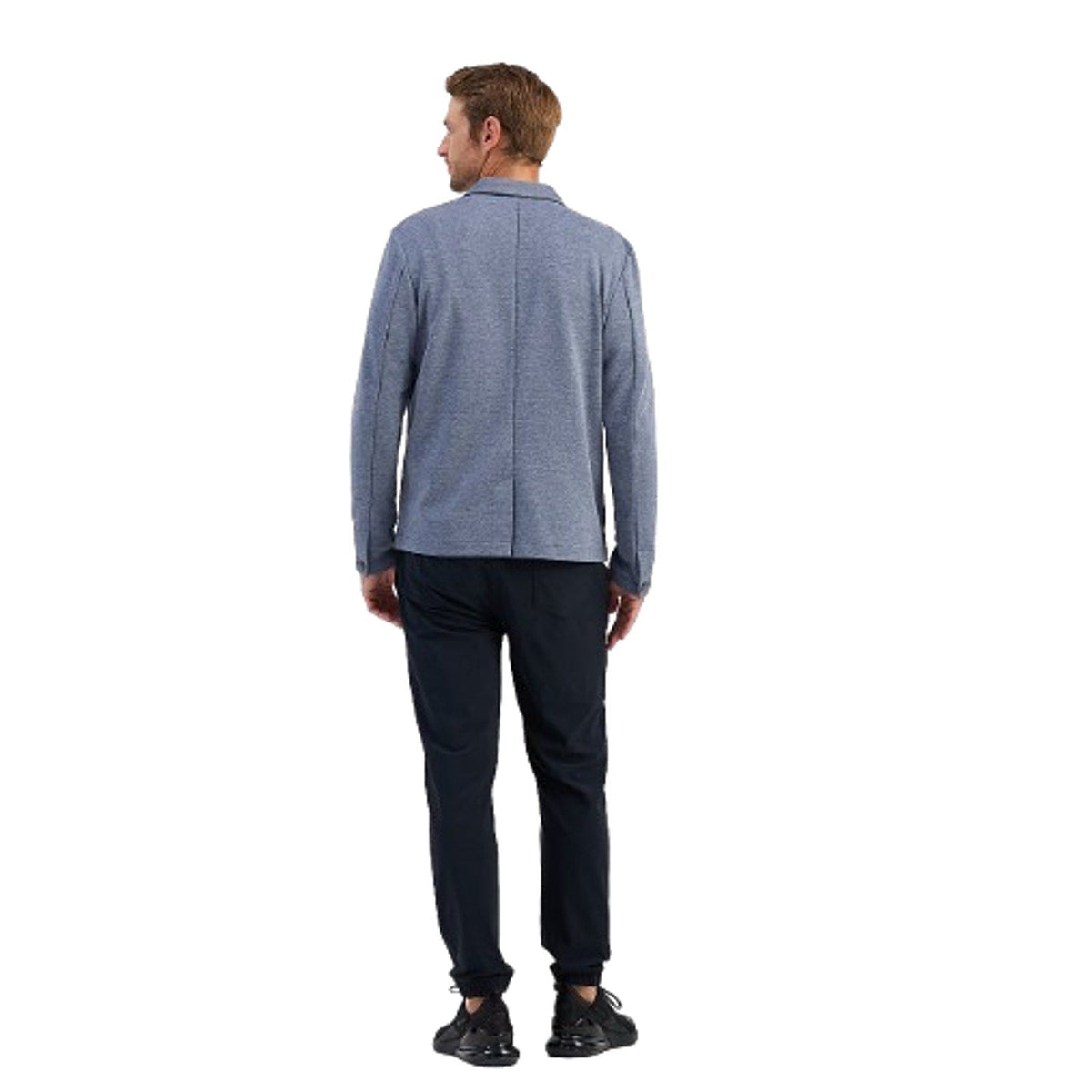 RIGHT OF WAY Men's Brody Knit Blazer Jacket XXL Heather Blue NWOT