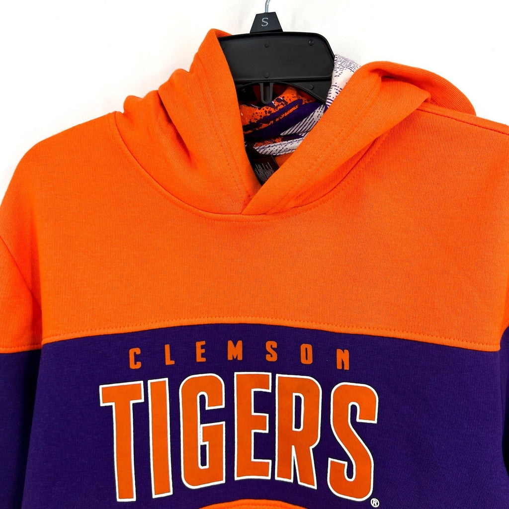 GEN 2 Youth Clemson Tigers Pullover Hoodie Large Orange Sweatshirt NWT