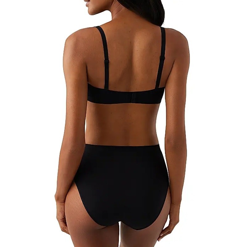 WACOAL Comfort First Strapless Tee Bra 36D Black Seamless Convertible NWT