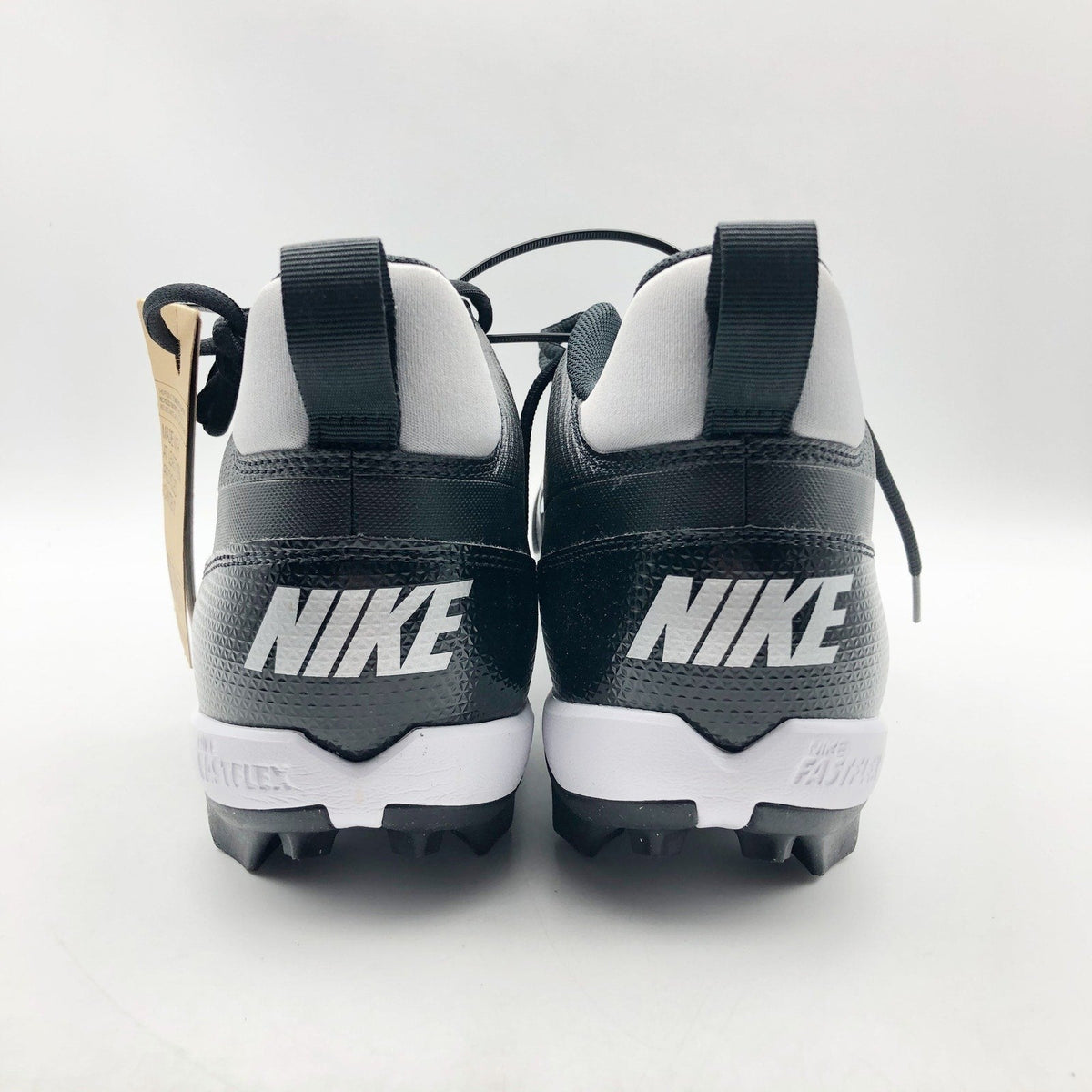 Nike Men's Alpha Menace 4 Shark Football Cleats Size 11.5 Black Grey White NWOB