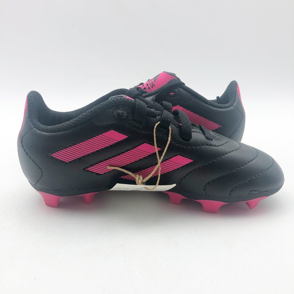 Adidas Little Kids Goletto VIII Firm Ground Soccer Cleats 9.5K Black Pink NWOB