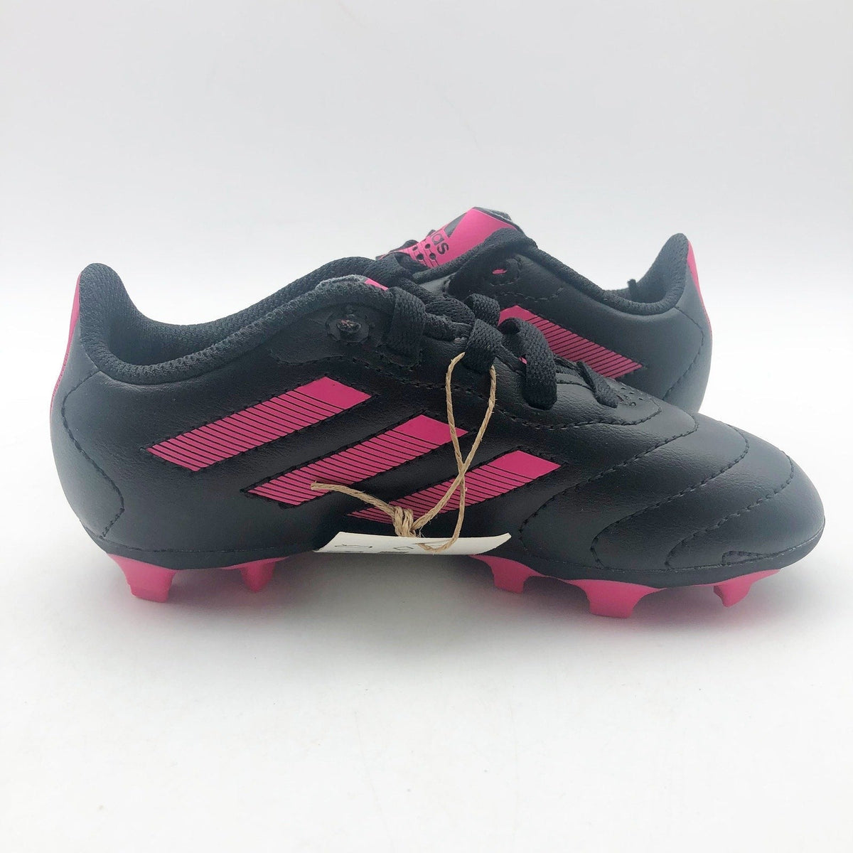 Adidas Little Kids Goletto VIII Firm Ground Soccer Cleats 9.5K Black Pink NWOB