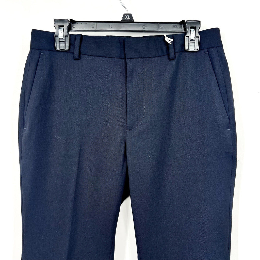 EVERLANE Men's Italian Wool Dress Pants 31x30 Navy Blue Flat Front NWT