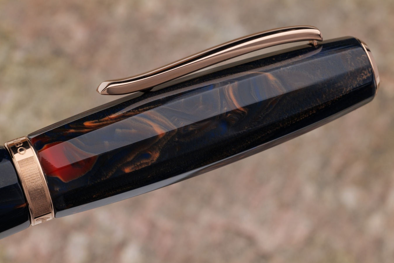 SCRIBO FEEL Ebonite Fountain Pen - Blu Califfo RGT