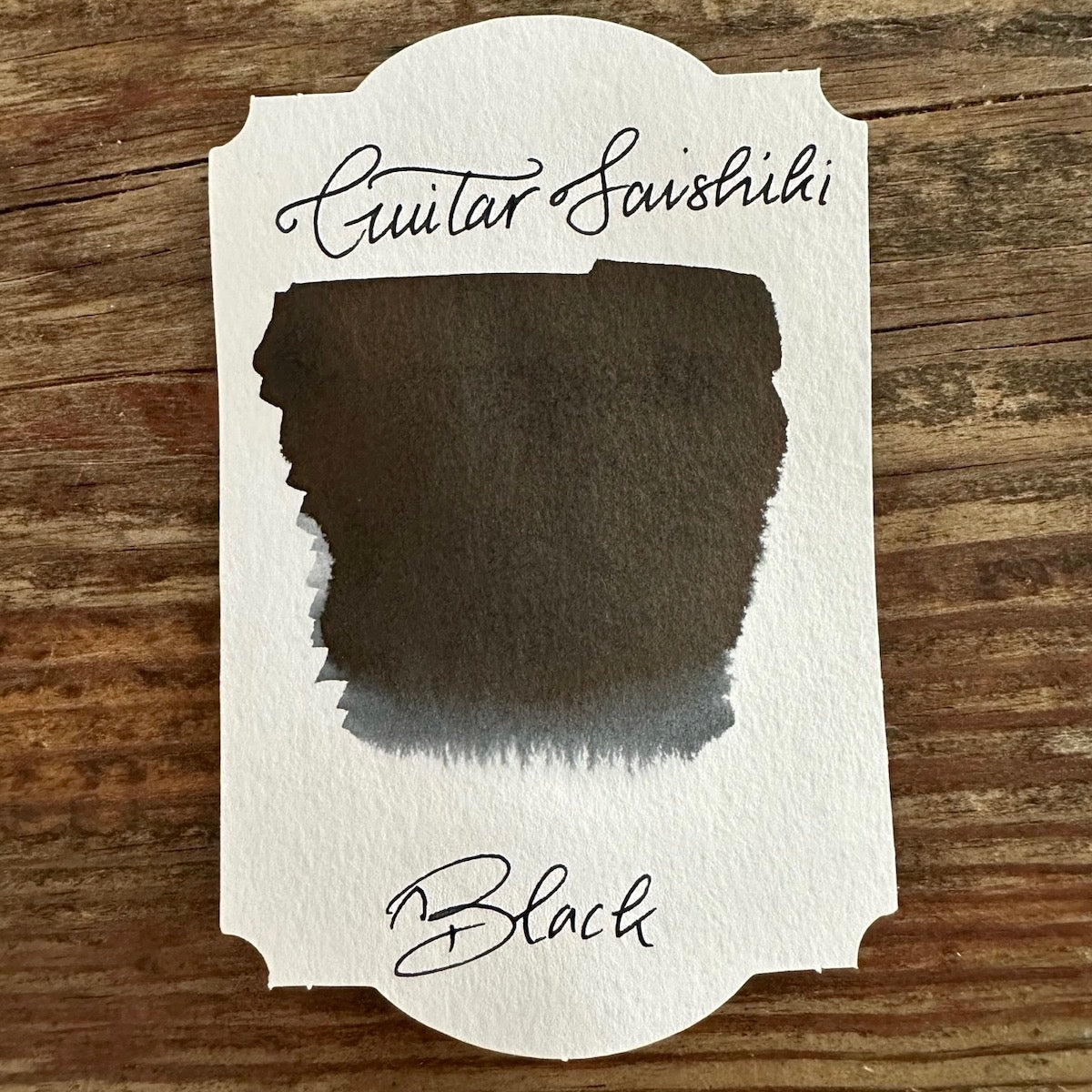 Guitar Saishiki Fountain Pen Ink - Black